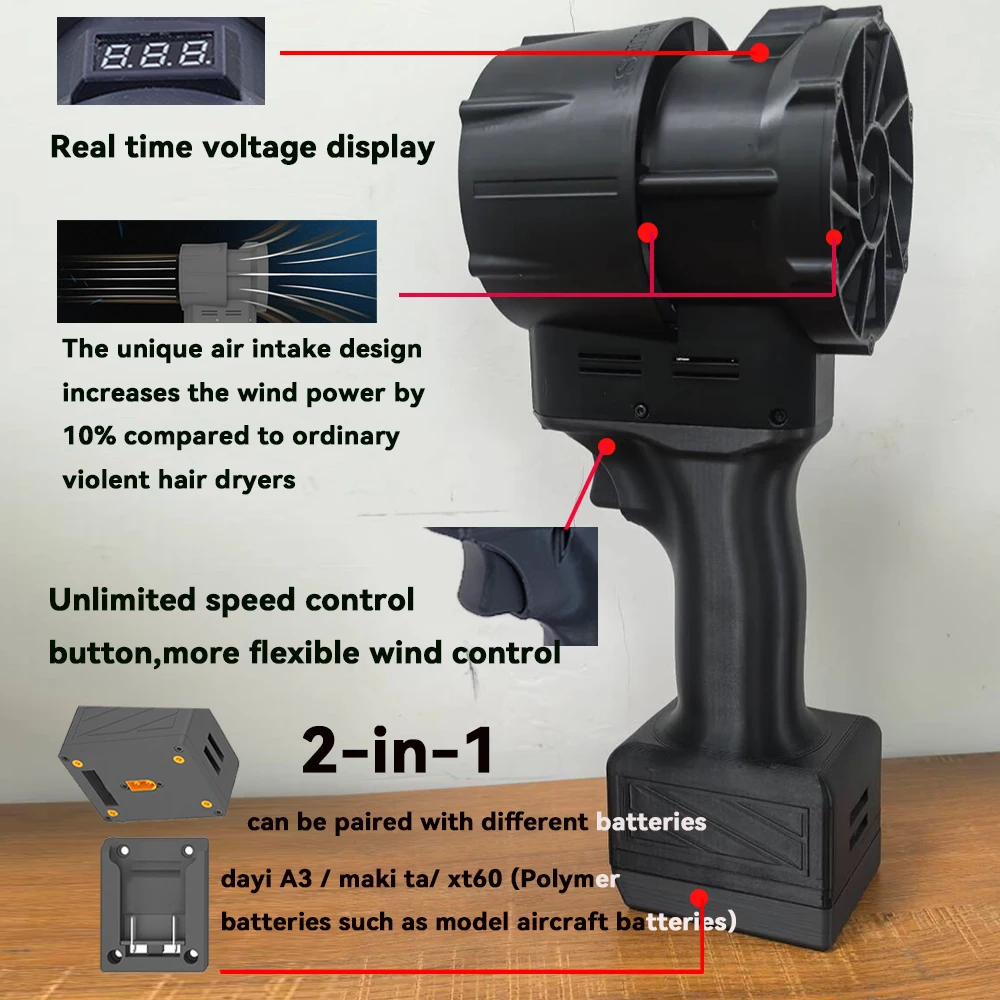 QX-MFLU Автомобильная сушилка для листьев 70 мм турбоструйная жестокий вентилятор