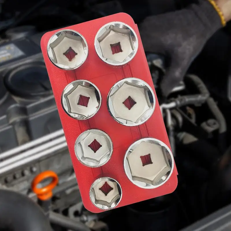 Набор торцевых головок для масляного ключа комплект из 7 предметов 24 мм 27 29 30 32 36 38