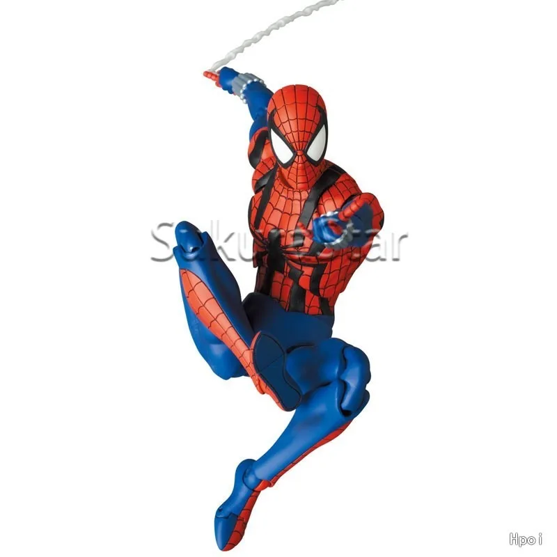 Фото 【В наличии】Коллекционная фигурка Medicom Toy MAFEX No.268 Scarlet Spider Ben Reilly, комикс-версия, подвижная, от Marvel, подарок №4