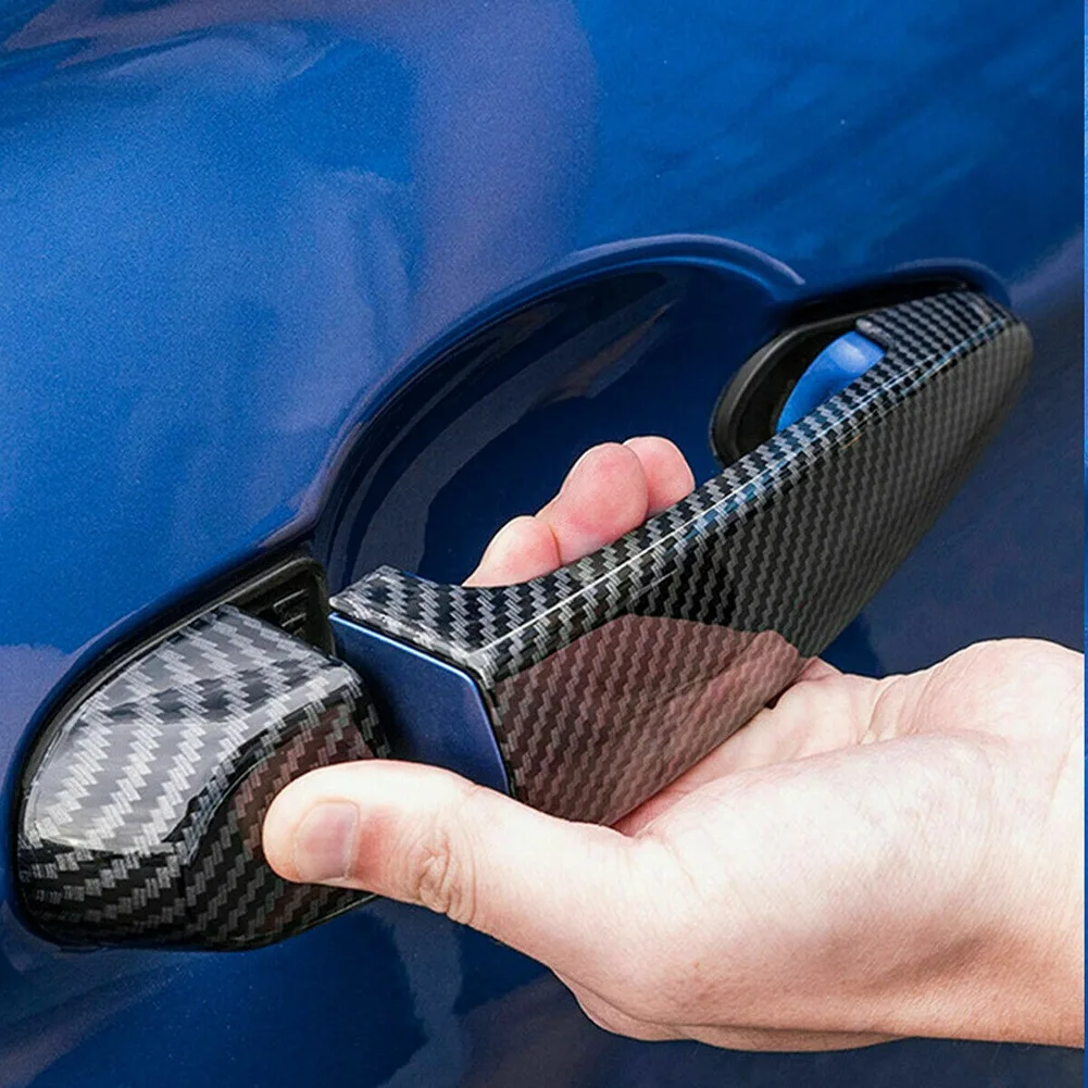 Carbon Fiber Outside Exterior Door Handle Cover Trim for -BMW 1 2 3 4 Series E87 E90 E91 E92 E93 F30 X1 X3 X4 X5 X6 LHD images - 6