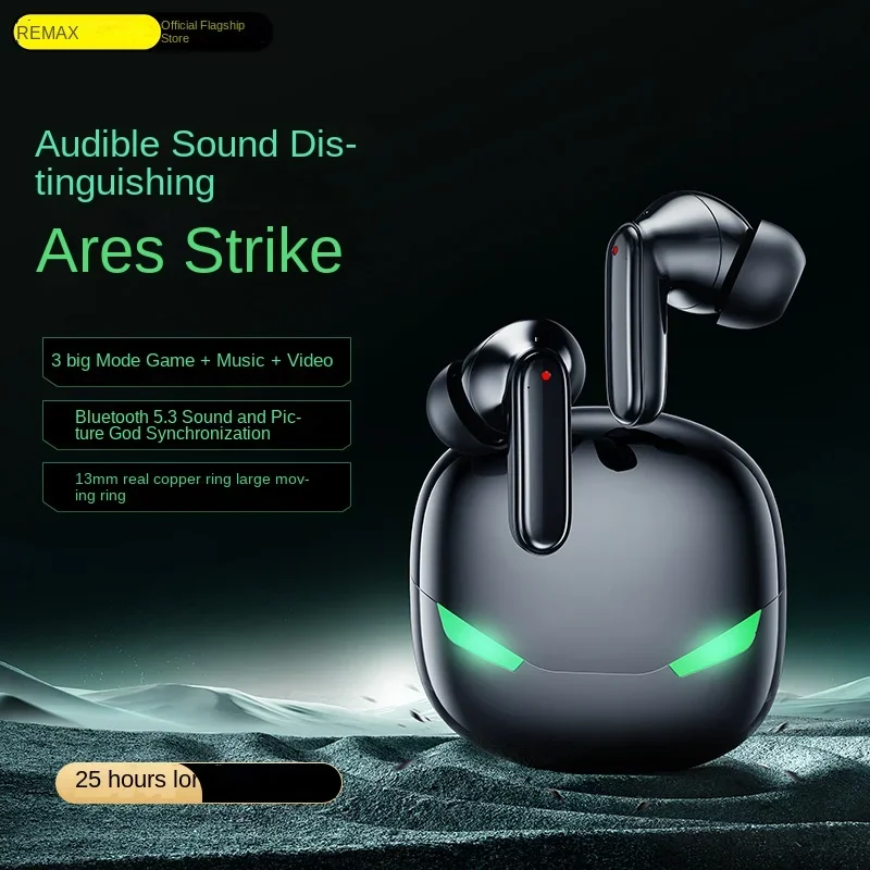 Фото REMAX GameBuds G1 In Ear Bluetooth 5.3, зарядное устройство -360 °   Звуковой эффект — многорежимные игровые наушники №1