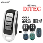 Пульт дистанционного управления для ворот DITEC 4 в 1 DITEC BIXLP2 BIXLS2 GOL4C GOL4 BIXLG4 433 МГц переменный код двери гаража открыватель ворот