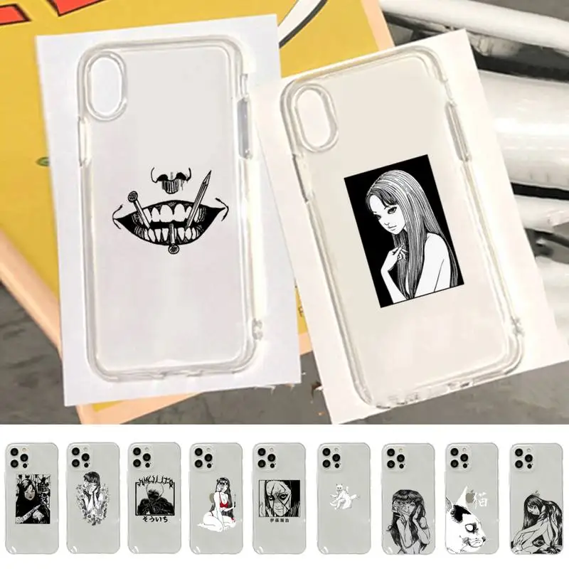 

Yinuoda Junji Ito Terror Horror Anime Phone Case for iPhone 11 12 13 mini pro XS MAX 8 7 6 6S Plus X 5S SE 2020 XR cover