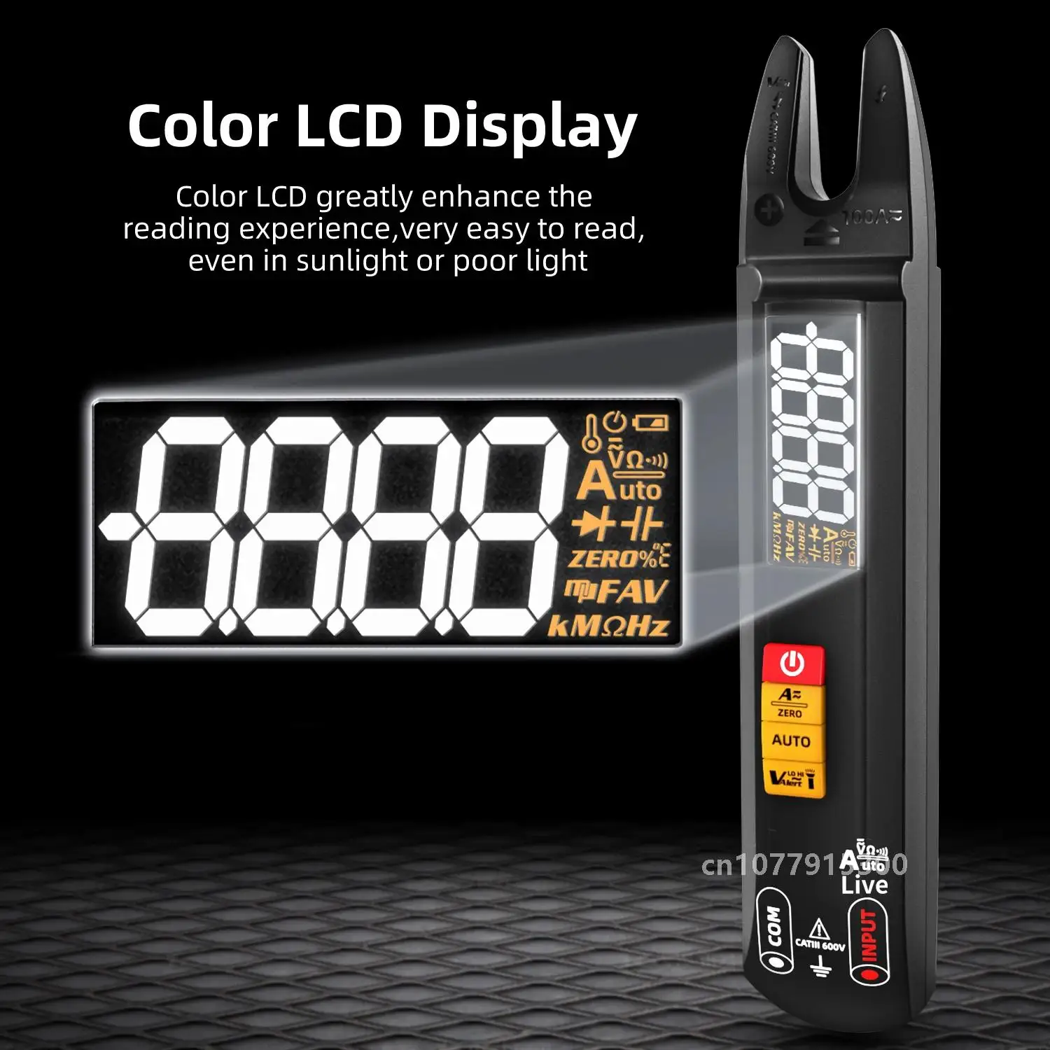 BSIDE НОВЫЕ клещи цифровой мультиметр электрический тестер U-типа умный амперметр