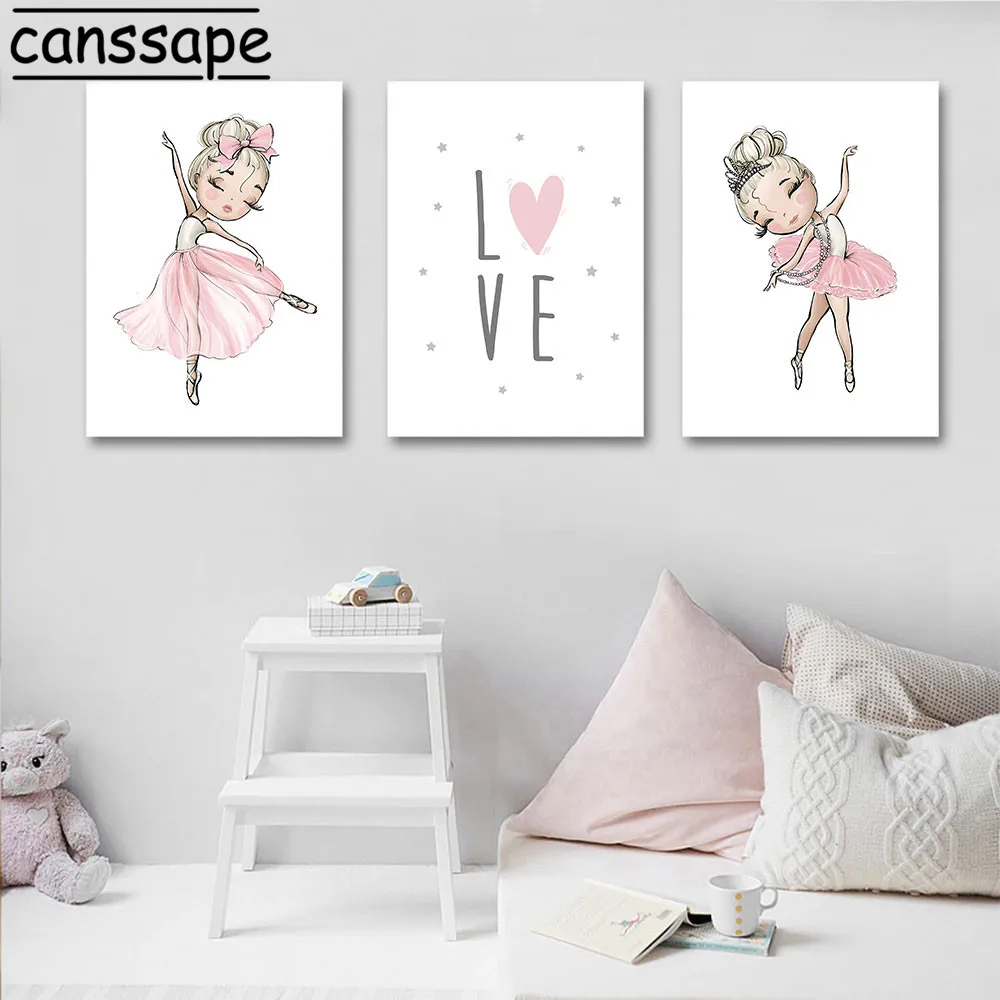Настенные художественные Плакаты для детской комнаты Картина на холсте с