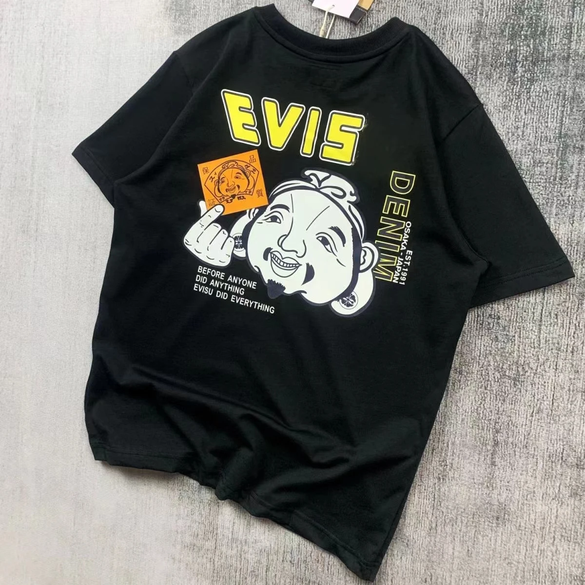 

Новинка Лето 2022, Повседневная футболка Evisued с круглым вырезом и коротким рукавом, с принтом Pifo, для мужчин и женщин