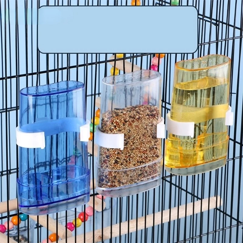 Feeder Dispenser For Parrot Parakeet Cockatiel Lovebird Cage