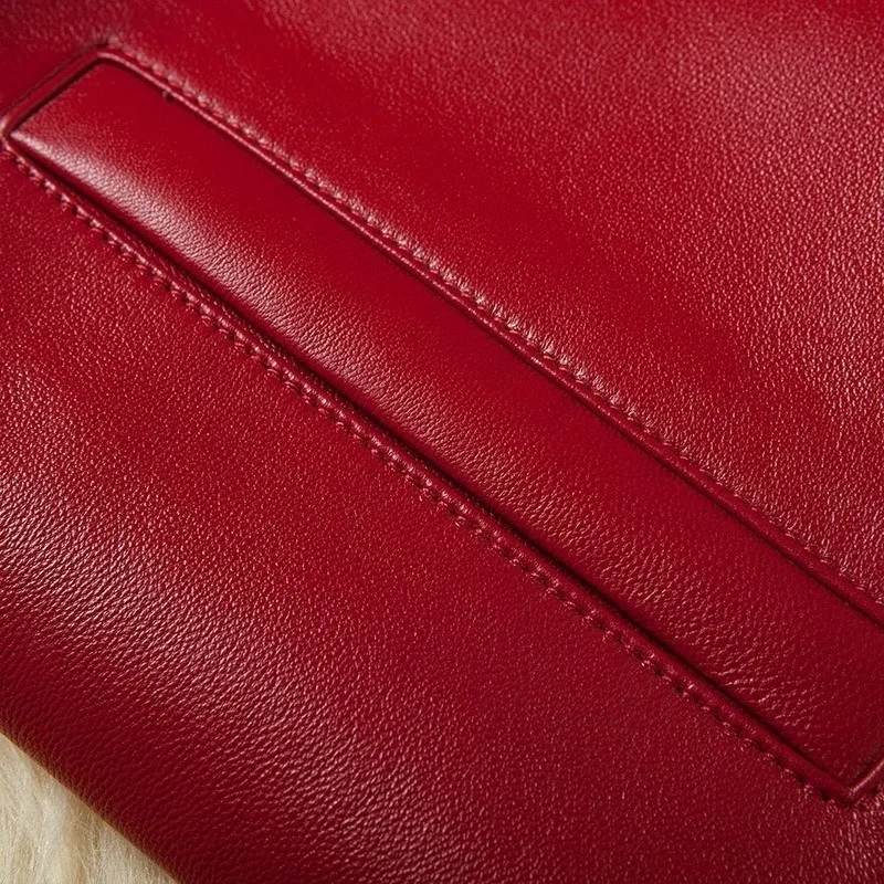 Thickened Plush 2022 Winter PU Leather Coat Women's Medium Long Korean Faux Fur Coat with Cotton Luxury  Lady 's Jacket