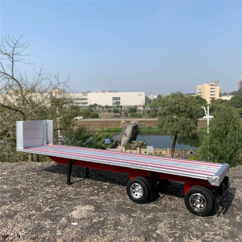 

1:32 Scale 39cm Model Diecast Trailer Car Vehicle Traffic Transportation Truck Modification Scene Accessories Collection Toy