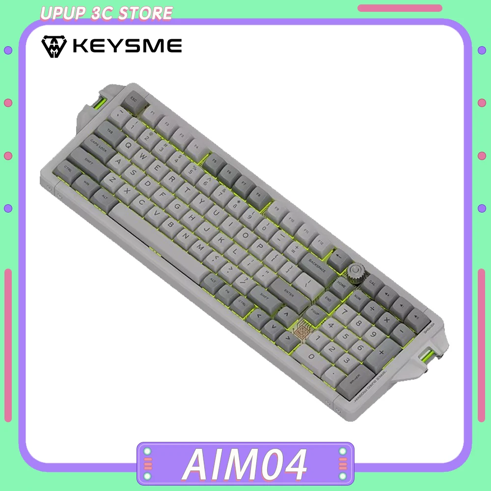 KEYSME AIM04 75/98 Механическая клавиатура Трехрежимная беспроводная Алюминиевая
