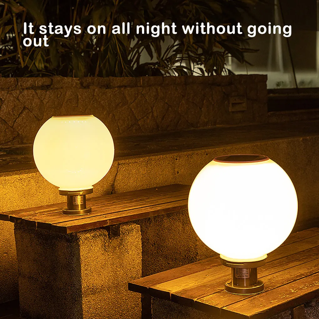 

Column Light Solar Powered Post Lamp Pillar Outdoor Garden Courtyard