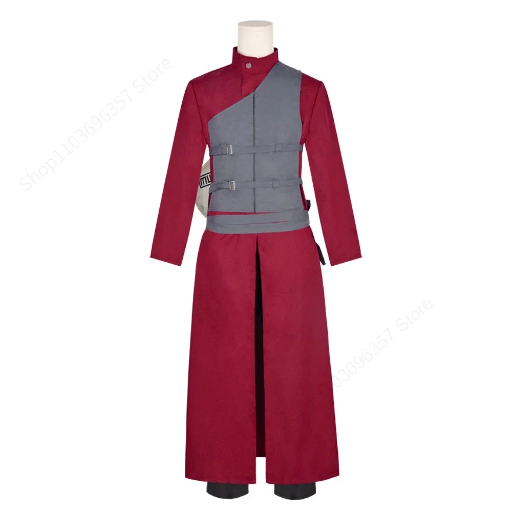 New 2025 Anime Ninja Gaara Cosplay Costume Adult Men Clothes Pants Set Uniform Halloween Party Role Play Outfit