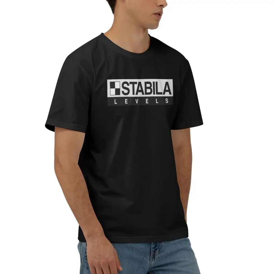 Повседневные мужские футболки STABILA модные с короткими рукавами и круглым вырезом