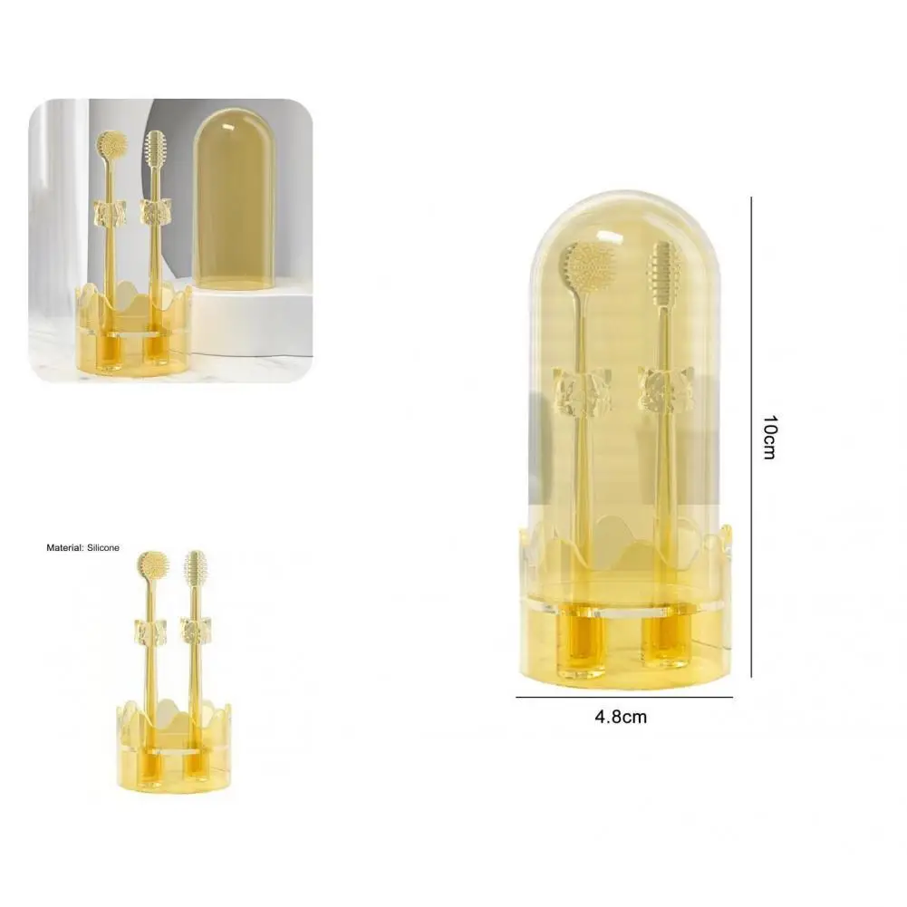 

Lovely Teeth Whitening Kids Toothbrush Toddler Toothbrush Silicone Reusable