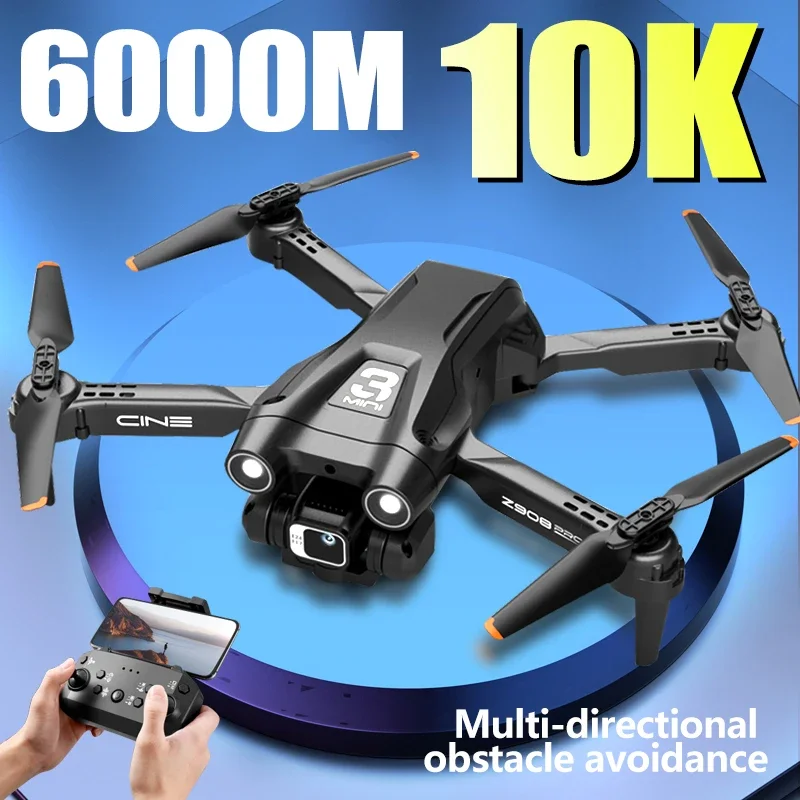 

2023 Z908 Professional Drone 2.4G WIFI Mini Drone 10k Professional Obstacle Avoidance Helicopter 6KM RC Quadcopter RC Drone Toys