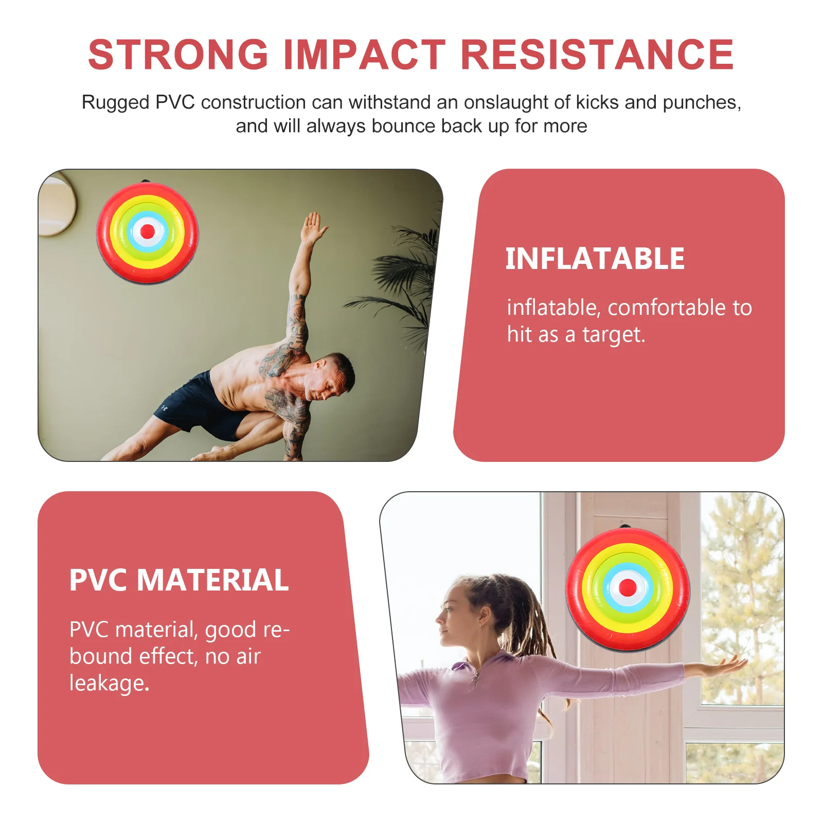 Вращающийся ручной надувной боксерский мишень для фитнеса тренировок мешок с