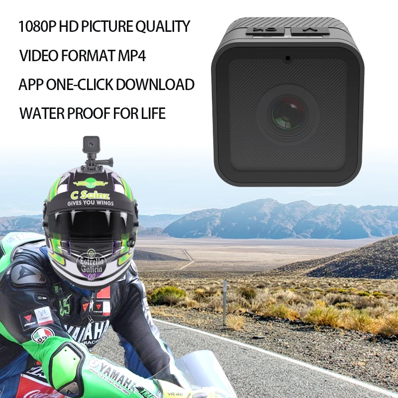 

Wireless Camera Wifi Hotspot Mini DV Camcorder For Vloging Video Sports 1080P HD Camera Video Surveillance Wireless Support 256G