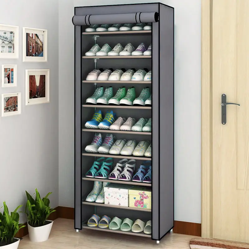

Современный простой шкаф для обуви в сборе, экономичная стойка для обуви, экономичный многоуровневый шкаф для фойе, Простая Стойка для общежития