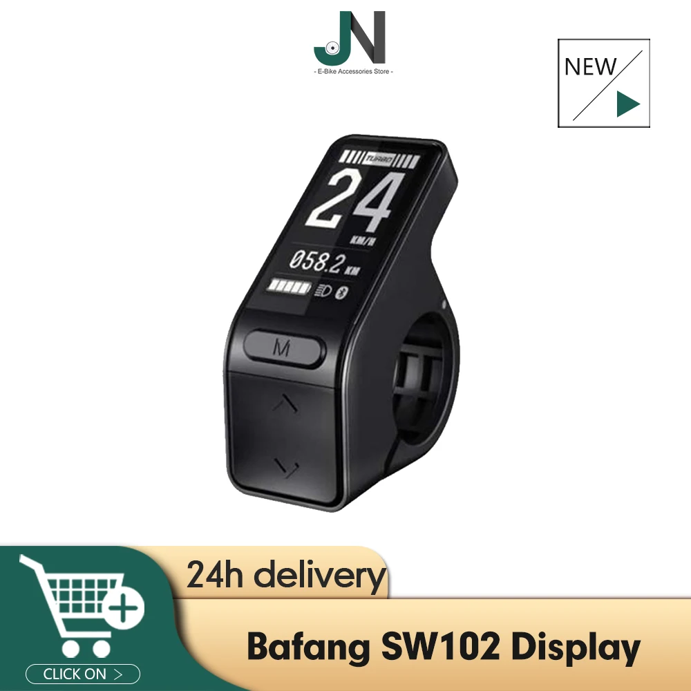 Bafang SW108 24V 36V 48V LCD Mini Display with IP56 Waterproof 5 Pin Female Plug for Electric Scooter BBS01 BBS02 BBSHD Motor