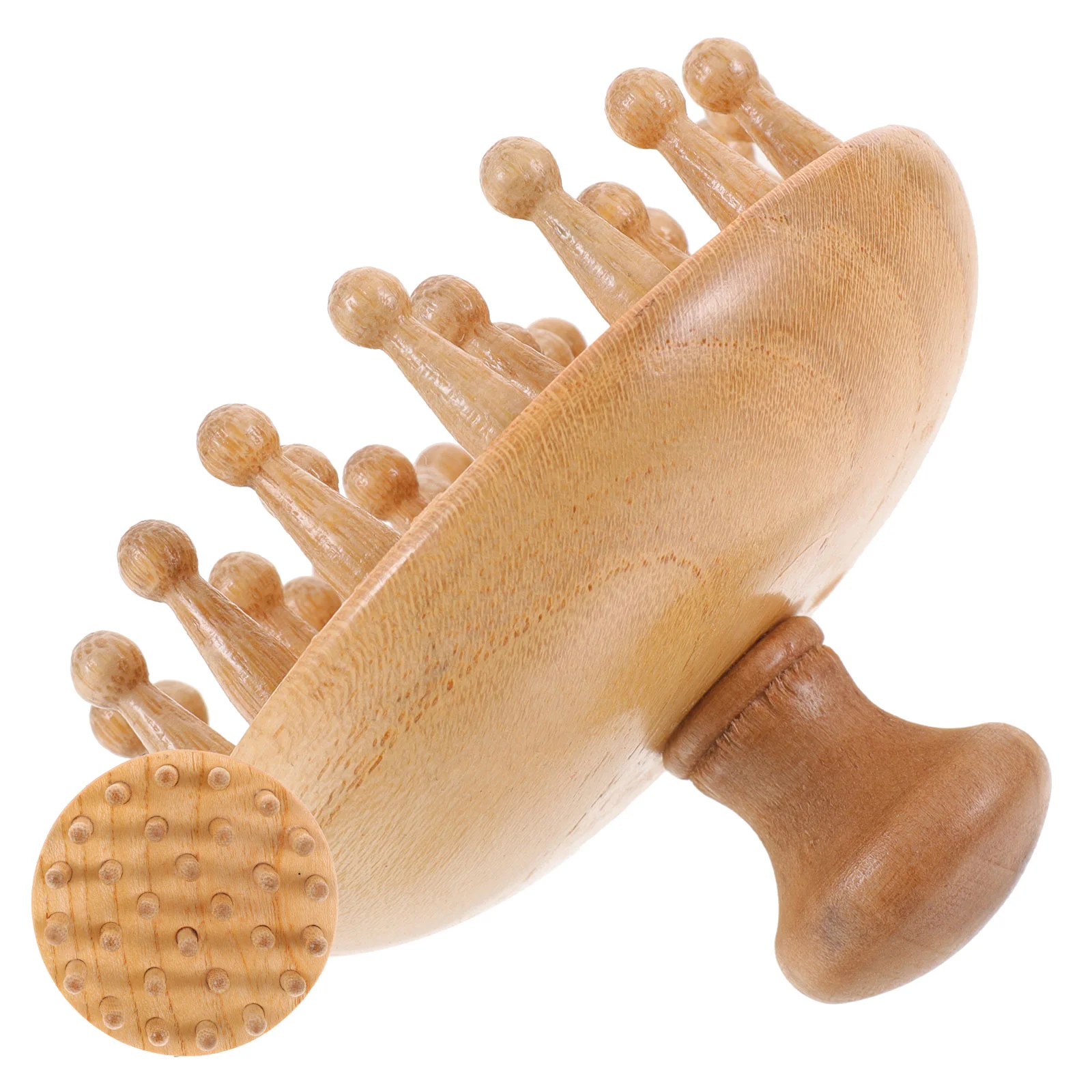 

Beech Hair Scalp Massager Relaxation Combs Head Tool Portable Home Anti-static Acupoint