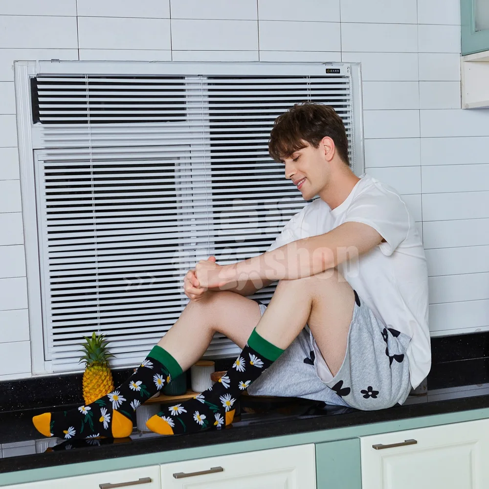 Autumn New Amazon Geometric Tide Fashion Socks Animal Socks Creative Men Flower 10 Pairs Women Crew Sock