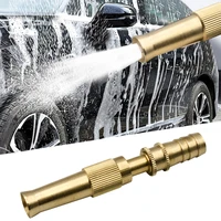 spray nozzle car wash water gun brass high pressure direct spray quick connector home hose adjustable pressure garden sprinkler