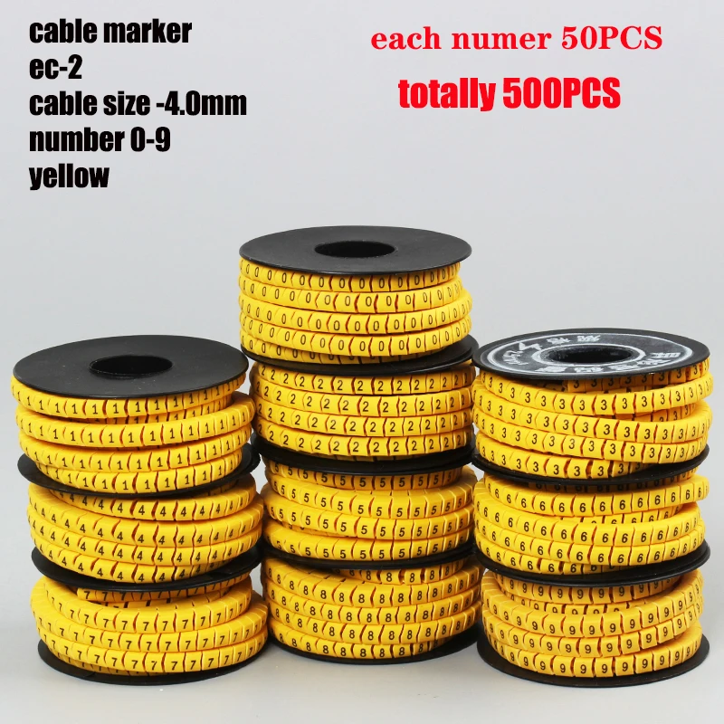 

Маркировочные этикетки EC-0 для кабеля 1,5-6,0 мм²