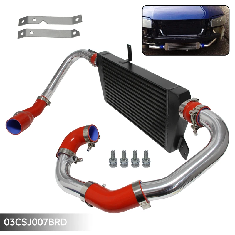 

Front Mount Intercooler+Pipe Kit for Audi A4 1.8T Turbo B6 Quattro 02-06 Black / Blue /Red