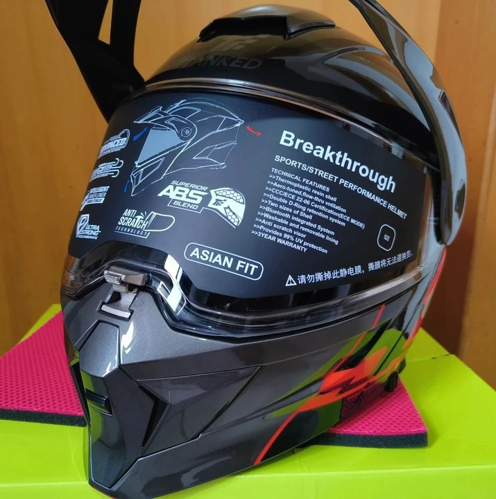 Фото Мотошлем Tanked Helmet для мужчин, полнолицевой, для мотокросса, даунхилла, внедорожных и горных велосипедов, с сертификацией DOT, профессиональный Casco №3