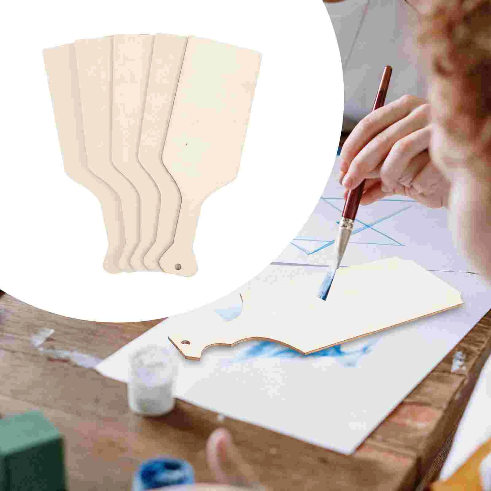 

5 Pcs Craft Supplies Wood Cutting Board DIY Chopping Small Vegetable Blanks Wooden Boards Crafts