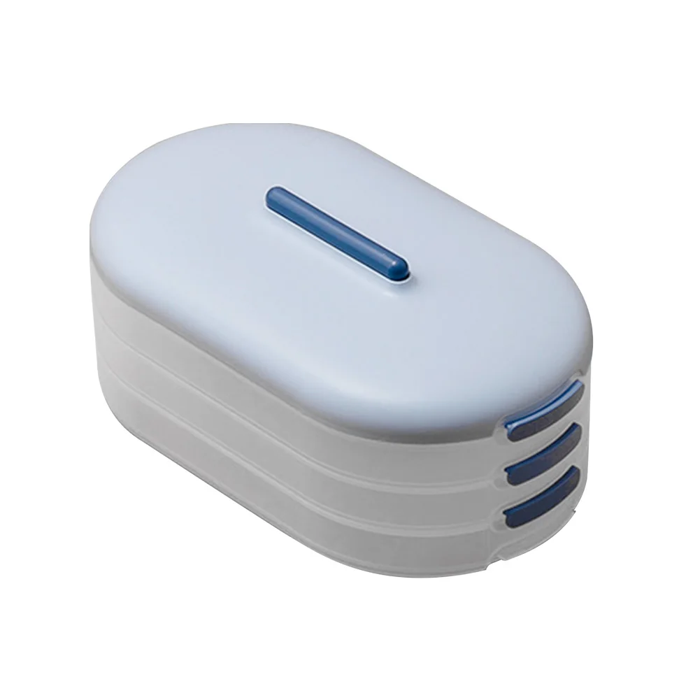 

Household With Cover Non-stick Fresh-keeping Food Container Large Capacity 3 Layer Frozen Refrigerator Storage Dumpling Box