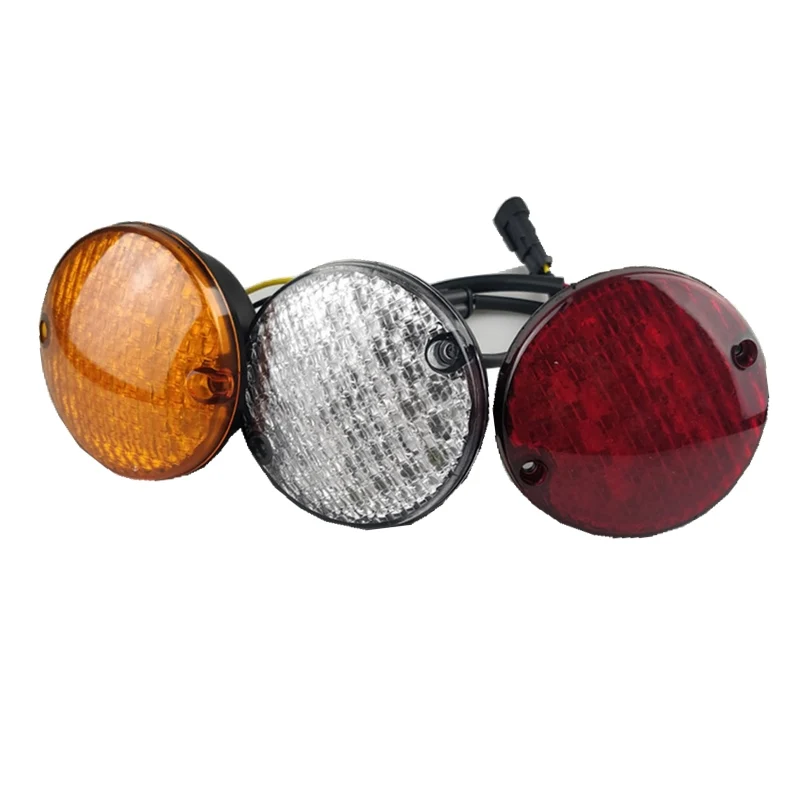 

Универсальные задние фонари круглого диаметра 3,74 дюйма для электрической тележки для гольфа lvtong/Orle/Marshell, светодиодный задний фонарь 95 мм, 12 В