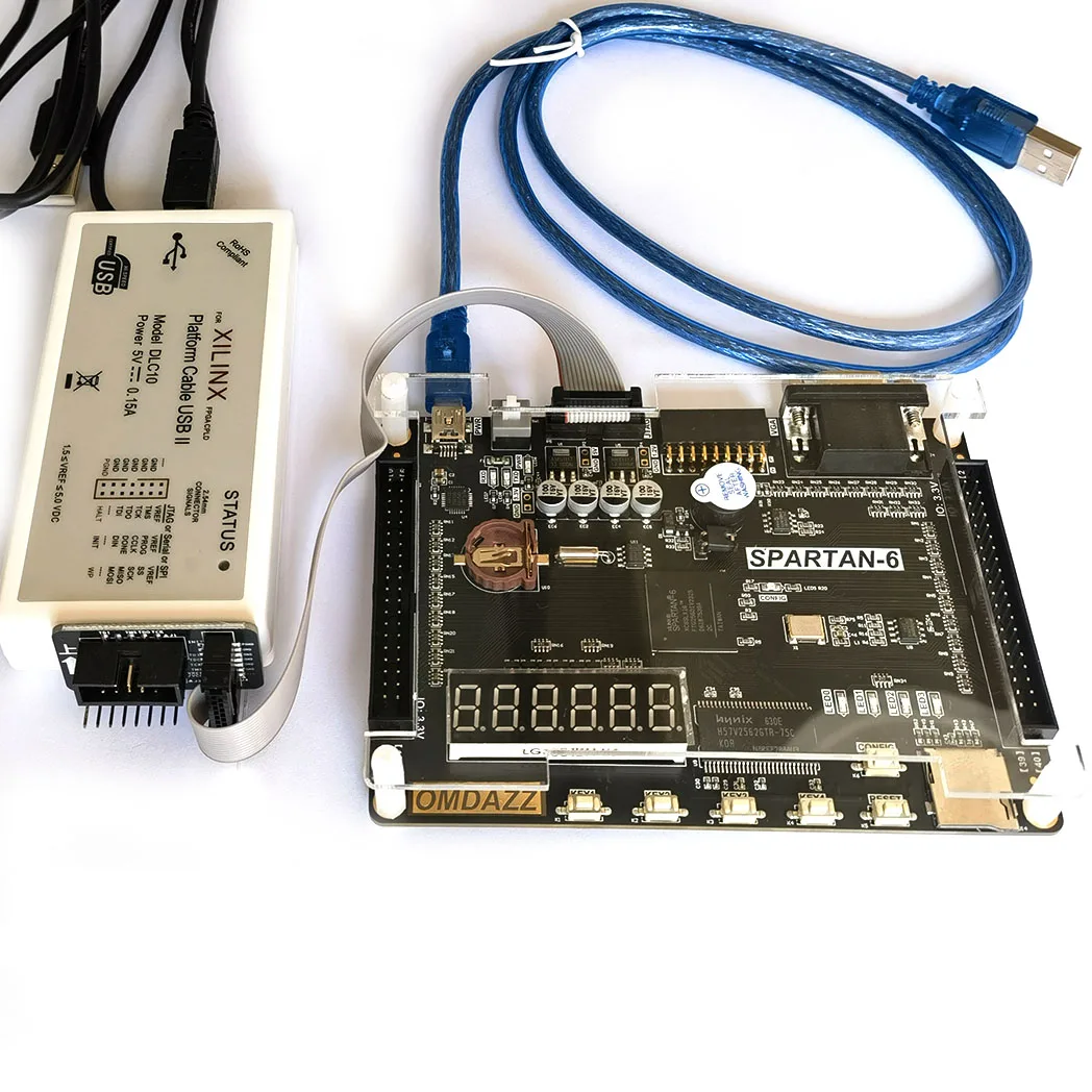 Обучающий демонстрационный комплект FPGA макетная плата Spartan6 XC6SLX16 XC6SLX9 печатная +