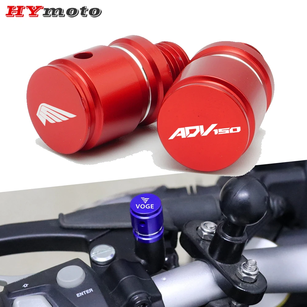 

Motorcycle CNC Aluminum Rear View Mirror Hole Plug Screw Caps M10X1.25 For HONDA ADV 150 ADV150 2019-2020 2021 2022 Accessories