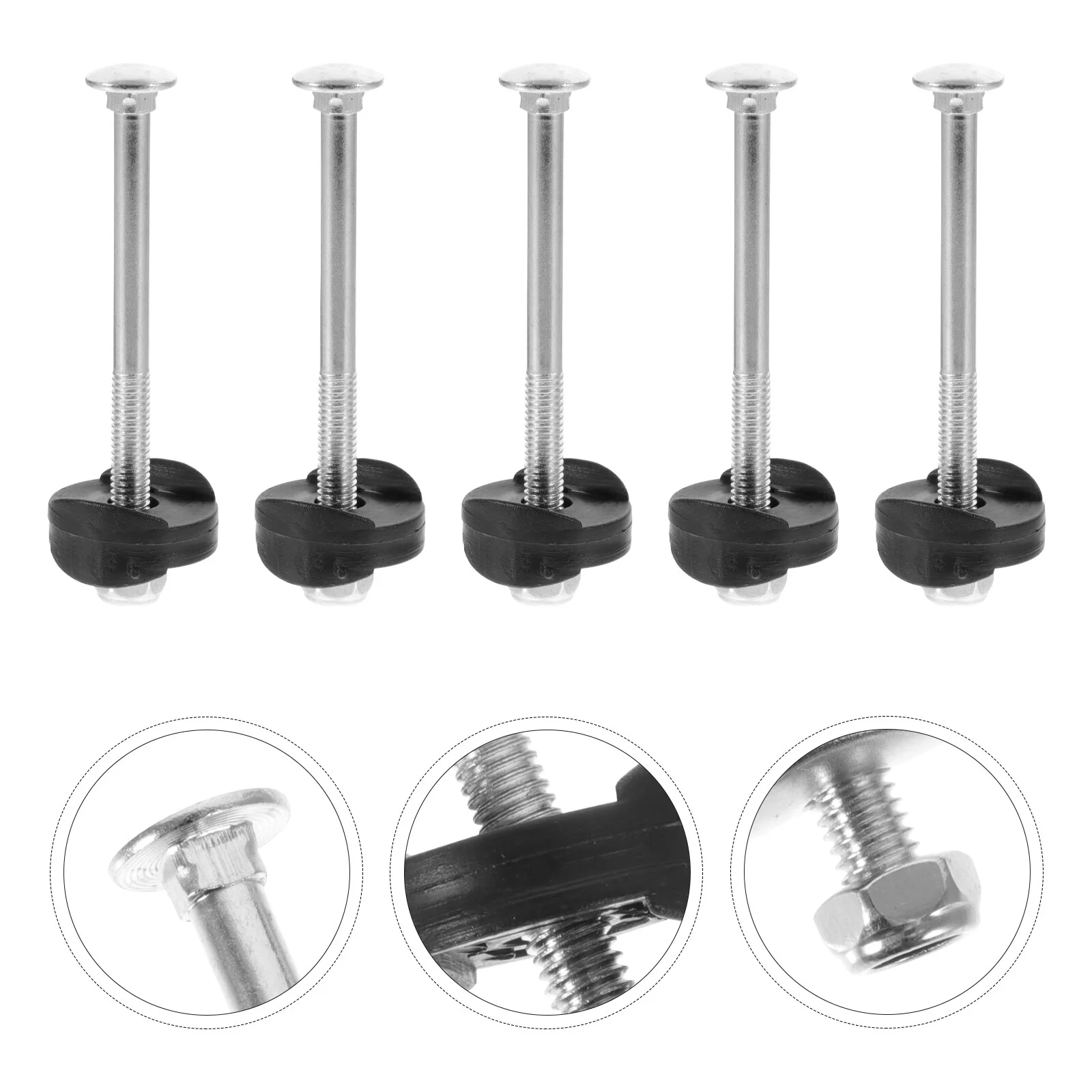 

10 Sets Nut Kids Trampoline Parts Fixing Tools Screw Accessories Galvanized Steel Screws Child Anti Falling Fixator