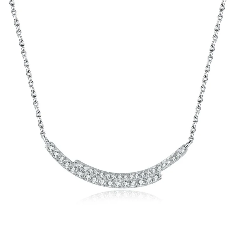 Серебряное ожерелье с муассанитом NoEnName_Null