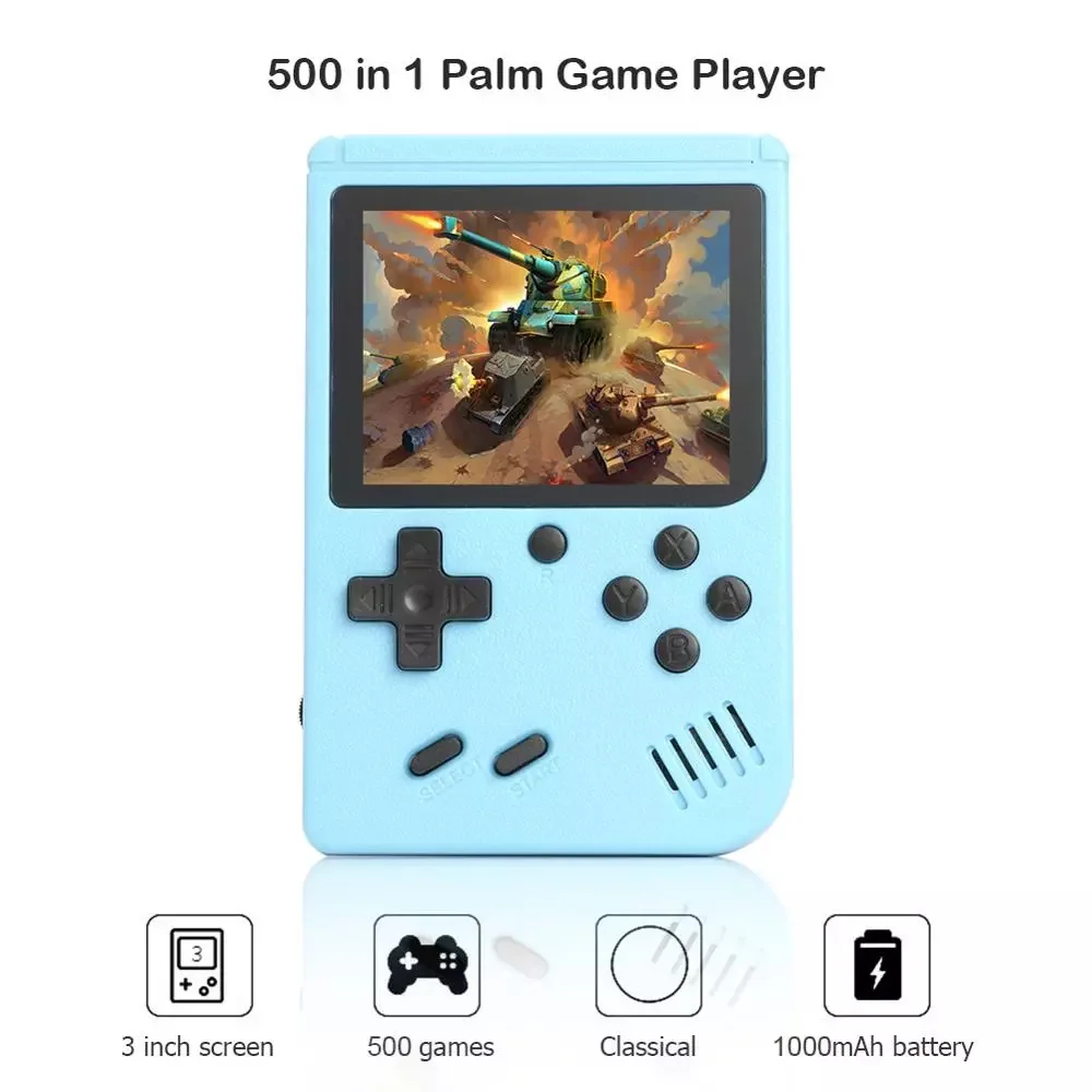 New 400 In 1 MINI Games Handheld Game Players Portable Retro Video Console Boy 8 Bit 3.0 Inch Color LCD Screen GameBoy accessori