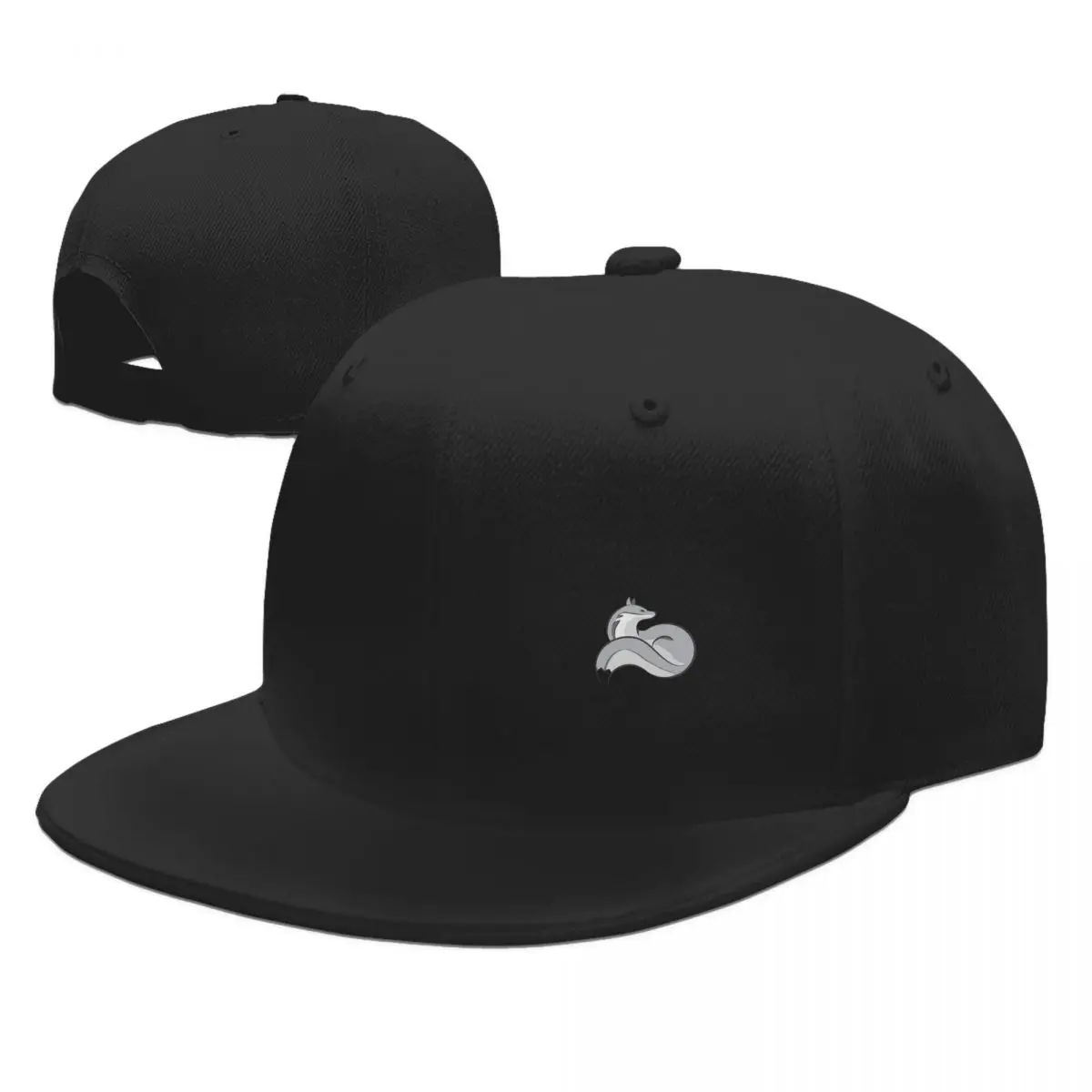 

Silver Fox Hat, Baseball Cap, Polyester Hat Customizable Moisture Gift Hat Hat Multi-Style
