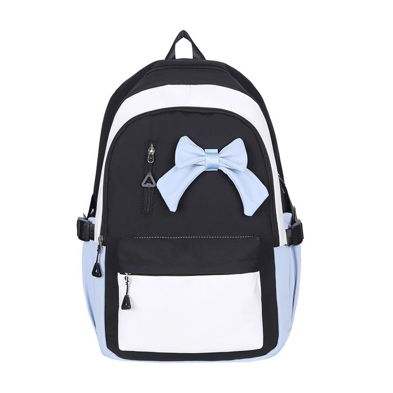 

New Female Pure Color Cute Shoulders Schoolbag Waterproof Nylon Hot Large Capacity Casual Girls Travel Student Kawaii Backpack