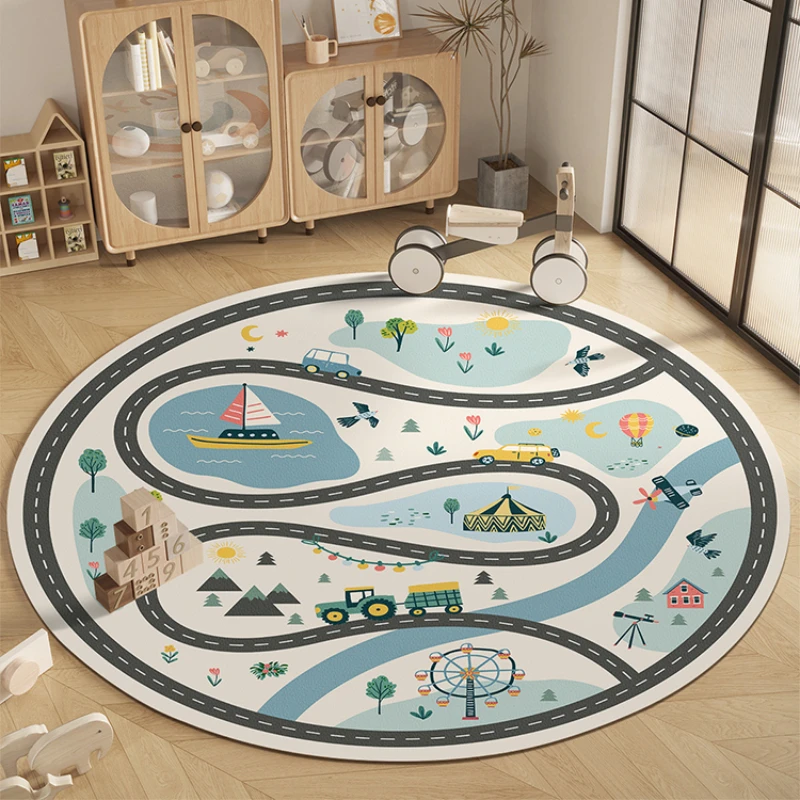 

Круглый модульный ковер с животными