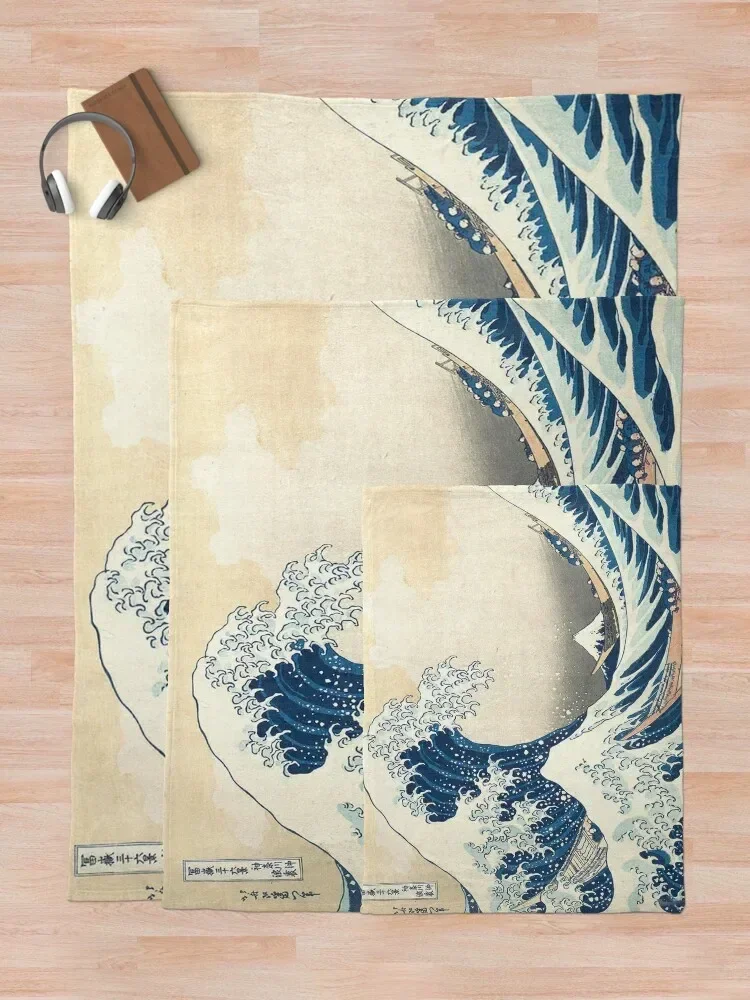 The Great Waveoff Kanagawa от японского художника Hokusai плед одеяло декоративный диван