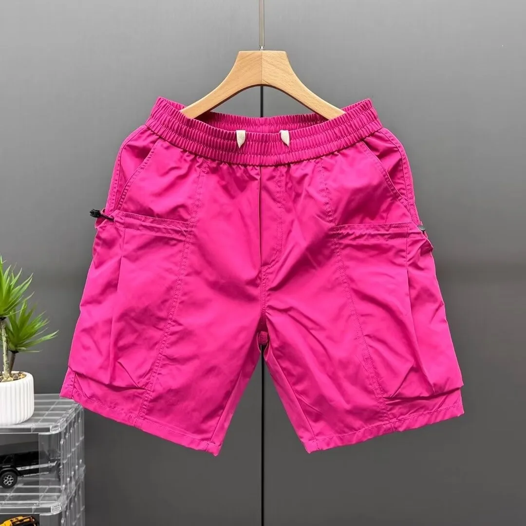 Летние цветные шорты допамин мужские быстросохнущие пляжные повседневные брюки