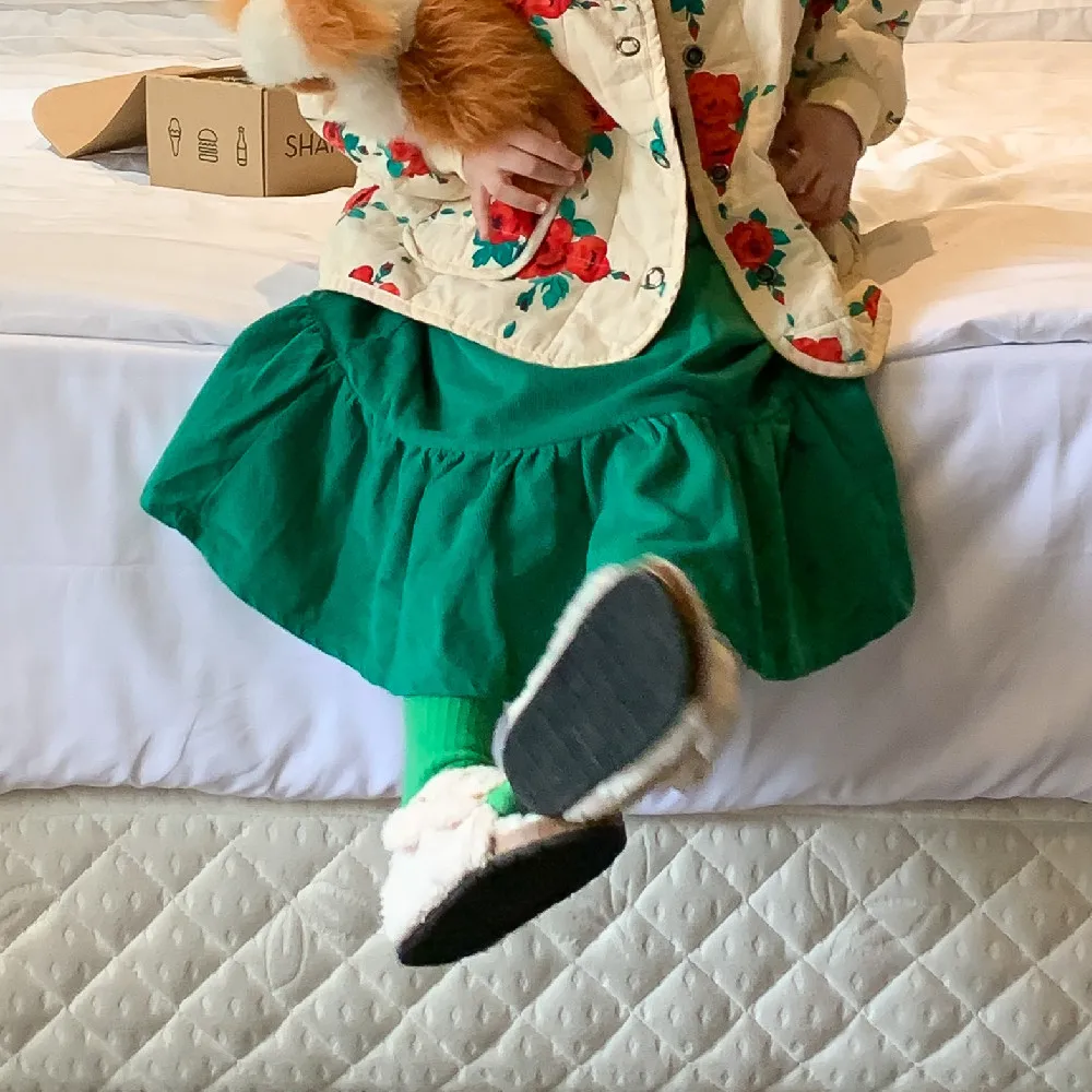 

Юбка-трапеция до середины икры с эластичным поясом, однотонная модная простая повседневная чистая хлопковая мягкая удобная Осенняя юбка дл...