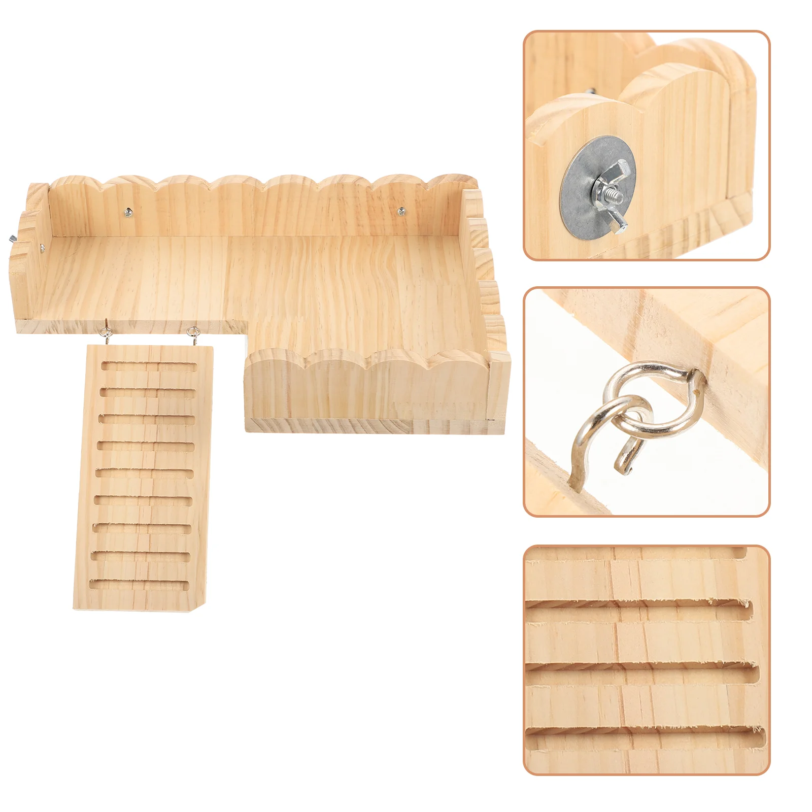 

1 Set Sturdy Small Portable Hamster Ladder Platform Hamster Hamster Stand for Small Decorate Cage