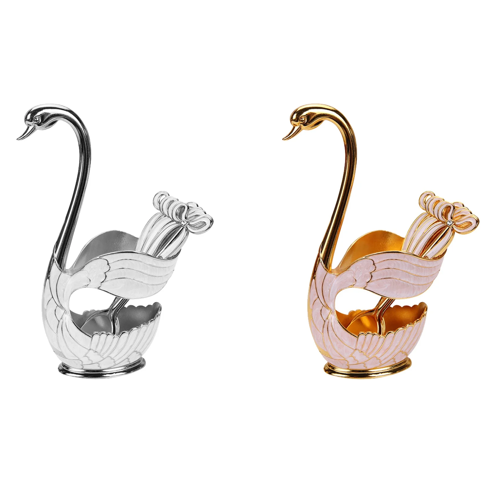 

Набор столовых приборов из цинкового сплава, цвет: золото и серебро, 2 шт.