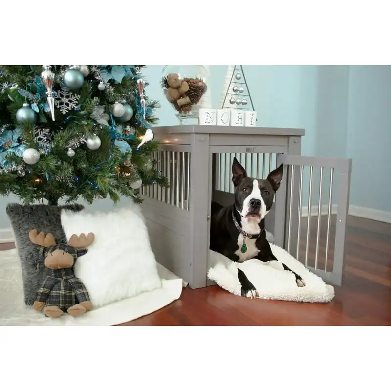 

Dog Crate End Table - Grey Medium