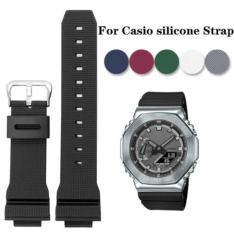 

For Casio G-Shock GM-2100 GM-S2100 GA-2100 GA-2100 Watch Strap accessories GM-5600/GA5600 DW6900 silicone men's sports watchband