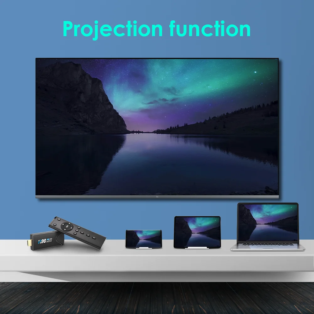 Смарт ТВ-приставка Fire TV Stick Android 10 H98 mini 2G 8GB 3D видео 2 4G внешний ресивер BT4.0 4K