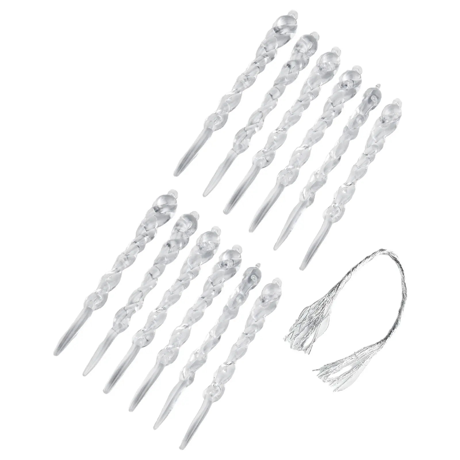 Рождественский прозрачный кулон в виде сосульки новое украшение для