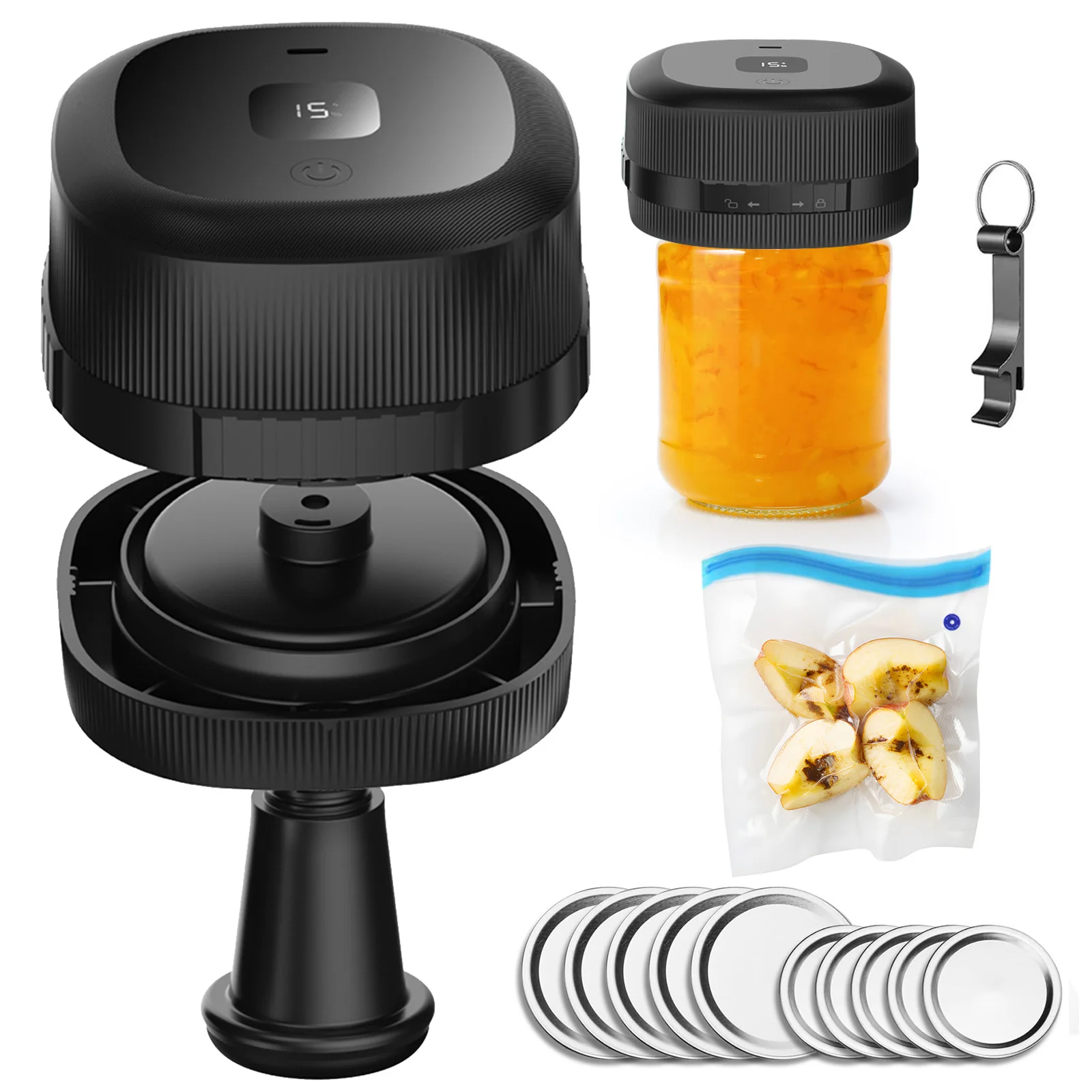 Электрический Вакуумный Упаковщик Mason Jar 60 кПа